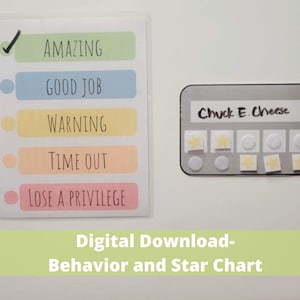 Personalized Behavior Reward Chart Printable-Homeschool-Preschool-Classroom-Teacher Resources-Teaching Tools- Parenting-Discipline- Rewards