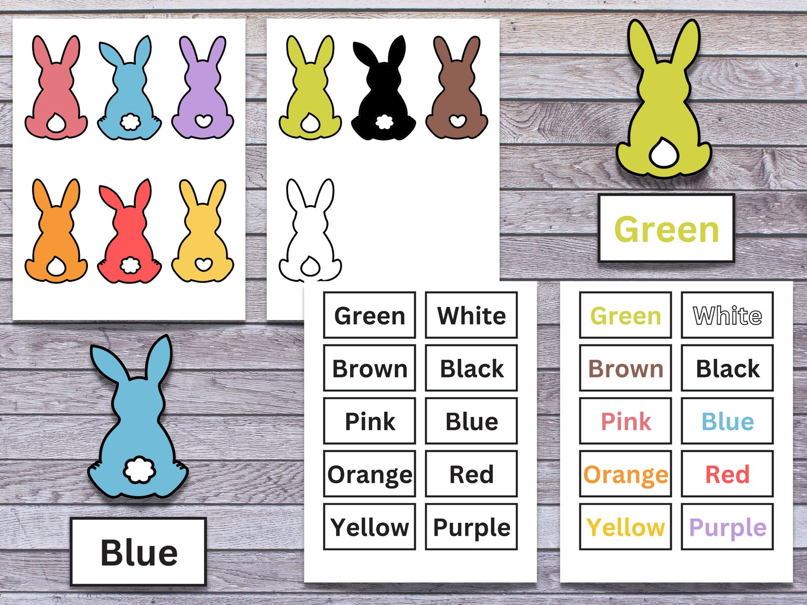 Easter Preschool Learning Bundle, Easter Printable Activity, Preschool ...