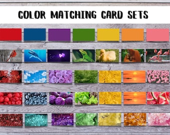 Color Matching Flashcards: Preschool Learning Binder (Digital Download)