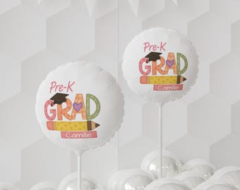 Pre-K Graduation Balloon Personalized | Custom Name Grad Balloon | Pre-K Grad Party Decor | Kids Graduation Balloon Gift