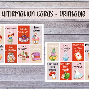 Afirmaciones positivas para niños, Regalo de atención plena para niños, Tarjetas motivacionales, Tarjetas de positividad para niños, Tarjetas Montessori, salud mental para niños