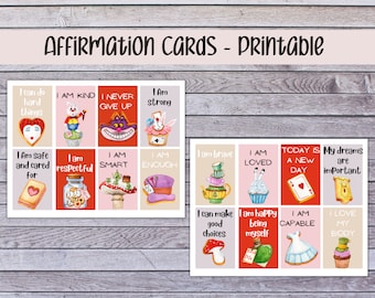 Positive Affirmationen für Kinder, Mindfulness-Geschenk für Kinder, Motivationskarten, Positivitätskarten für Kinder, Montessori-Karten, psychische Gesundheit für Kinder