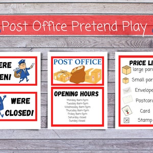 Post Office Dramatic Play, Pretend Play, Classroom Dramatic Play, Home