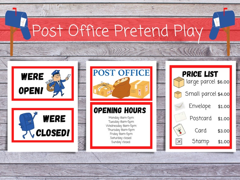 Post Office Dramatic Play Pretend Play Classroom Dramatic - Etsy
