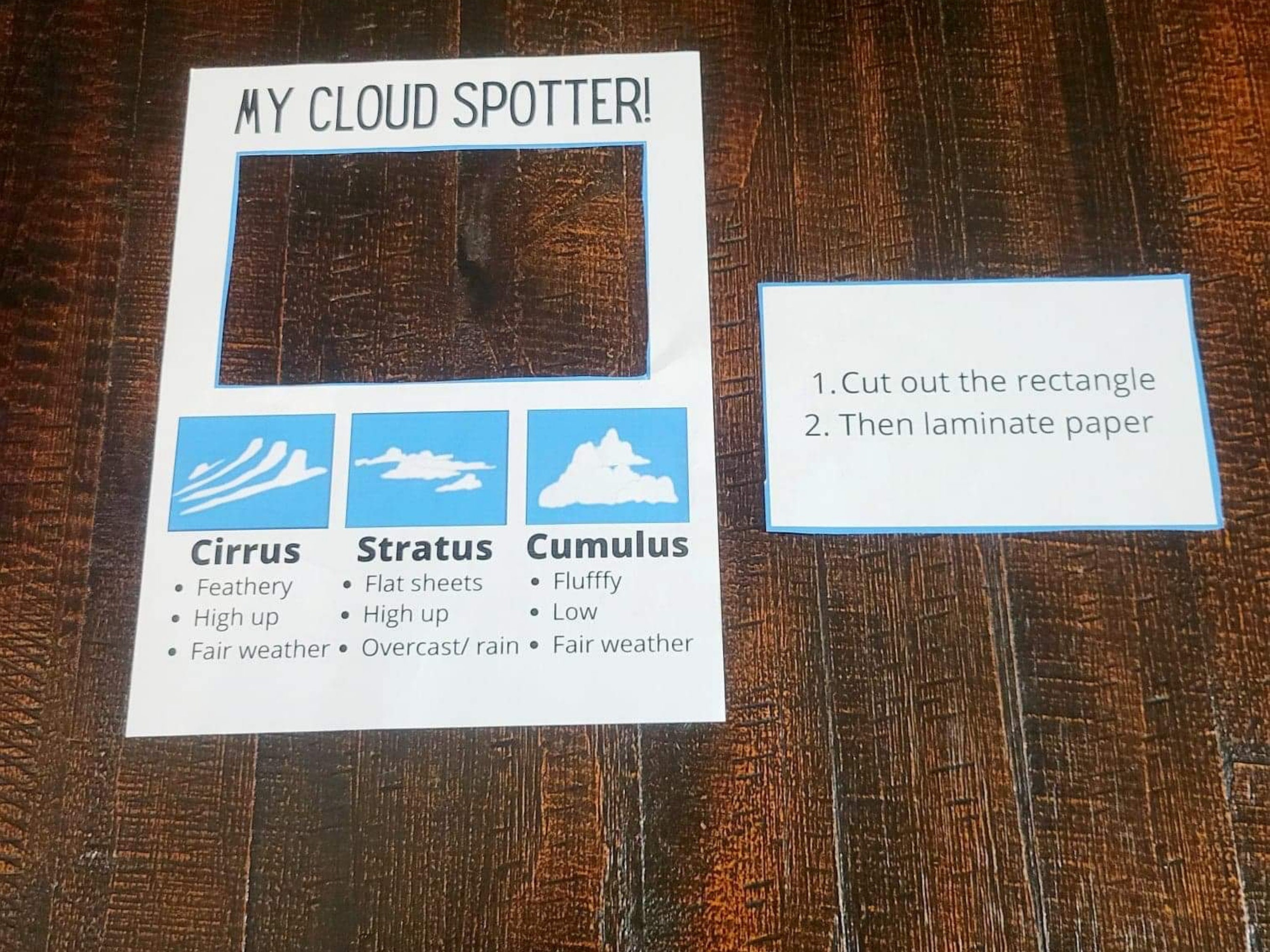 Cloud Identification Guide: Nature Finder, Homeschool Material (digital ...