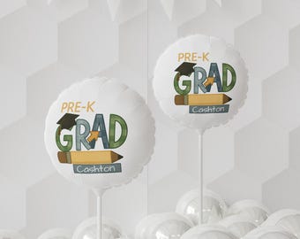 Personlig examensballong för förskoleklass | Anpassad namnballong för examen | Festdekoration för förskoleklass | Examensballongpresent för barn