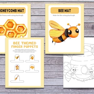 Bee Themed Preschool/ Kindergarten Learning Bundle, Spring Printable ...