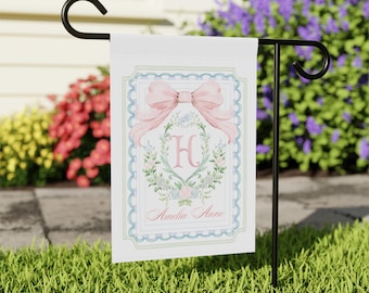 Bandera personalizada para anuncio de nacimiento, bandera de jardín para bebé recién nacido, bandera personalizada para la llegada del bebé, bienvenida al bebé, revelación del nombre del bebé personalizada