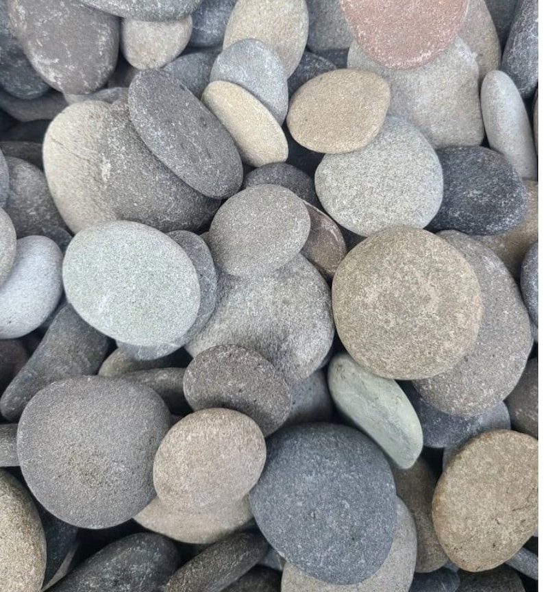 Vary Small Rocks 8 Pounds of Small Flat Rocks for Painting, Gardening, and Crafts ...