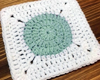 Circle To Square Pattern, Granny Square Blanket Pattern, CROCHET PATTERN, Crochet pattern photo tutorial, Digital download, PDF pattern