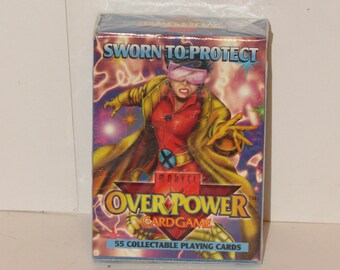 1996 Vintage OOP CCG TCG for sale online 2x DC OVERPOWER Card Game Starter Decks 