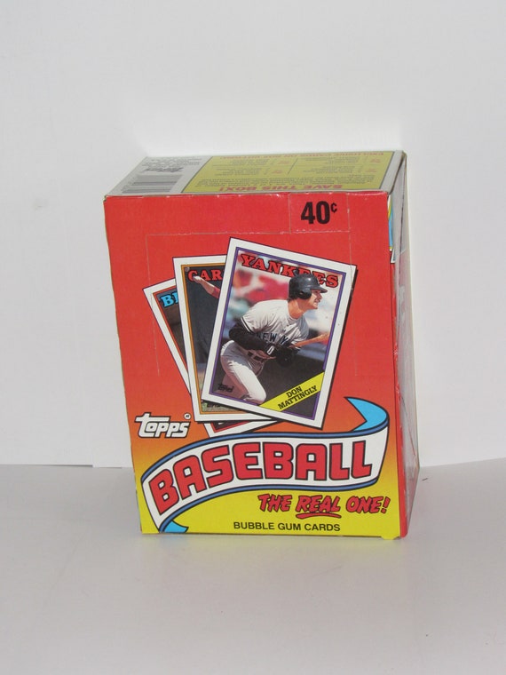 1988 Topps Baseball Unopened Wax Box Etsy