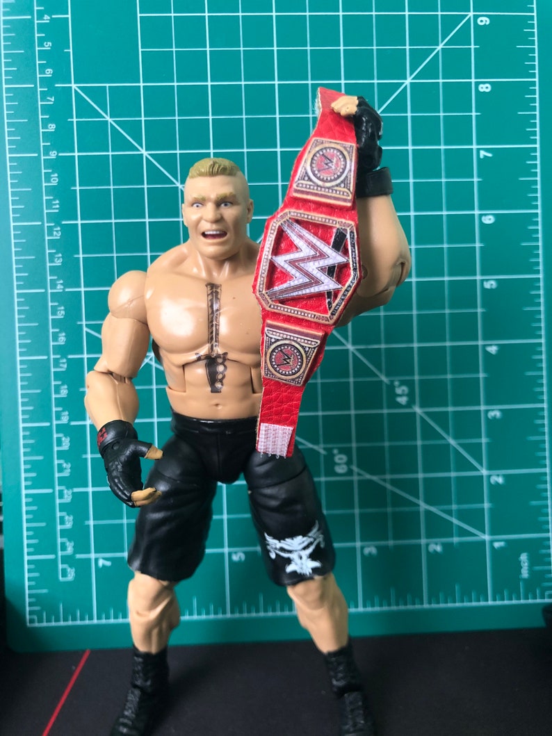 Custom WWE Universalred title for action figures Etsy
