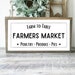20x10 Farmers Market Printable Sign, Printable Kitchen Decor, Farm Sign ...