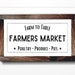 20x10 Farmers Market Printable Sign Printable Kitchen Decor - Etsy