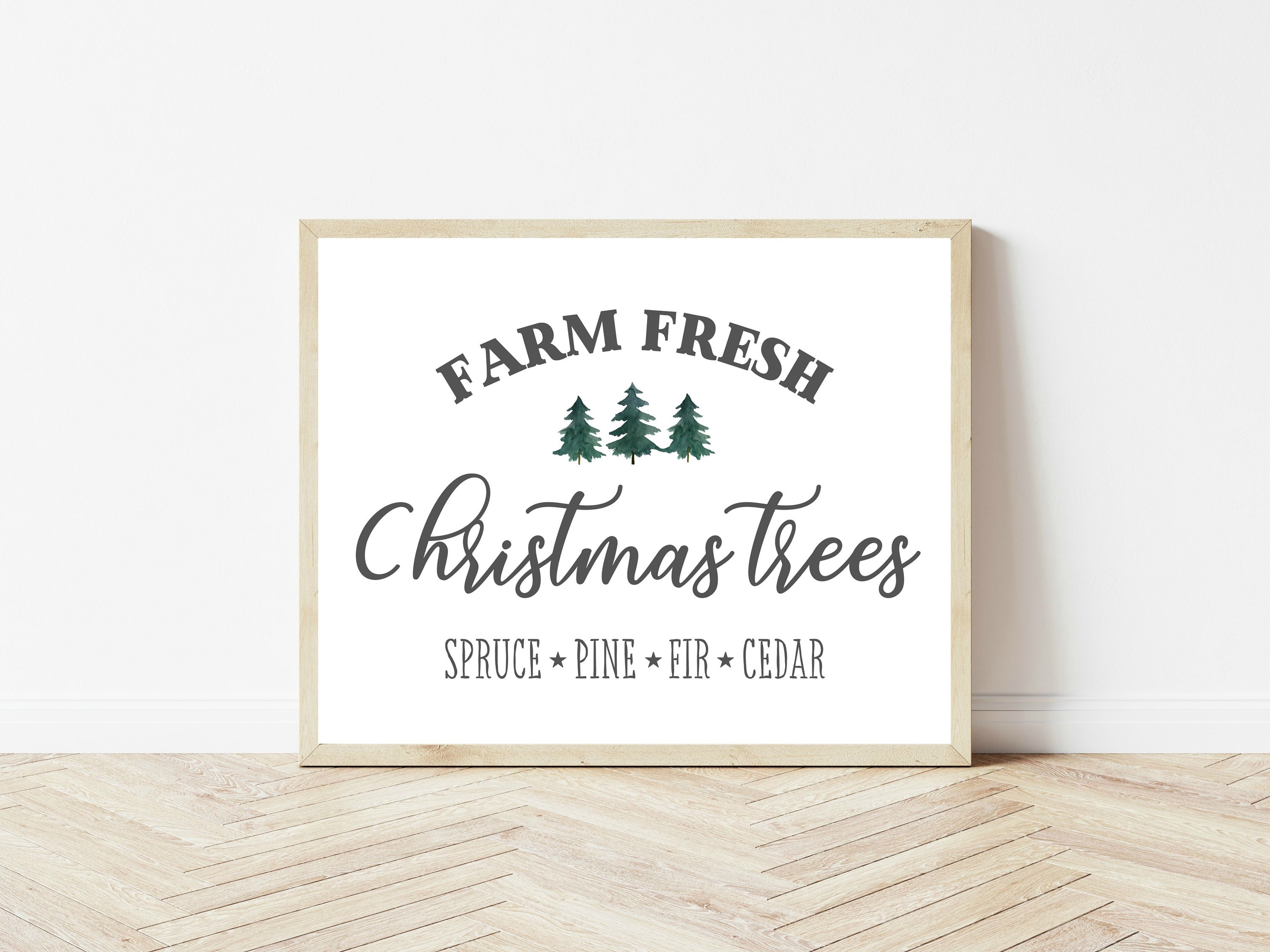 Christmas Tree Farm Printable sign available in many sizes - Etsy España