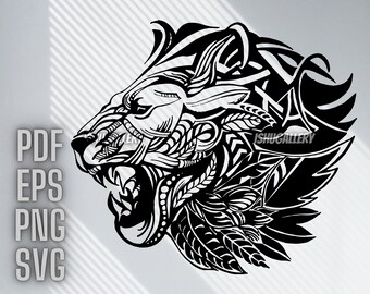 Download Lion Head Svg Etsy