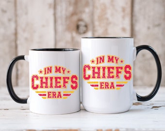 Chiefs Era Coffee Cup - Distressed Football Mug (12 or 15oz)