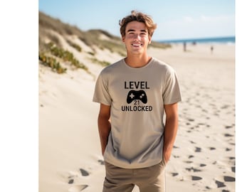 Gamer Birthday - Level 21 Unlocked - 21st Birthday Shirt