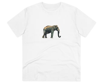 Camiseta Organic Creator - Unisex con ilustración, Elefante de Sumatra