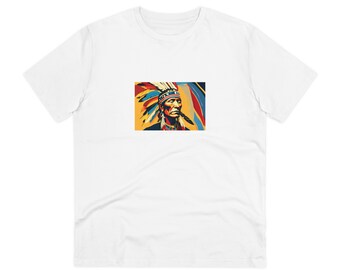 Camiseta Organic Creator - Unisex, la ilustración retrata al Jefe Sioux