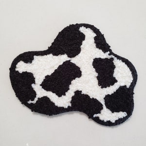 Cow Print Chenille Patch