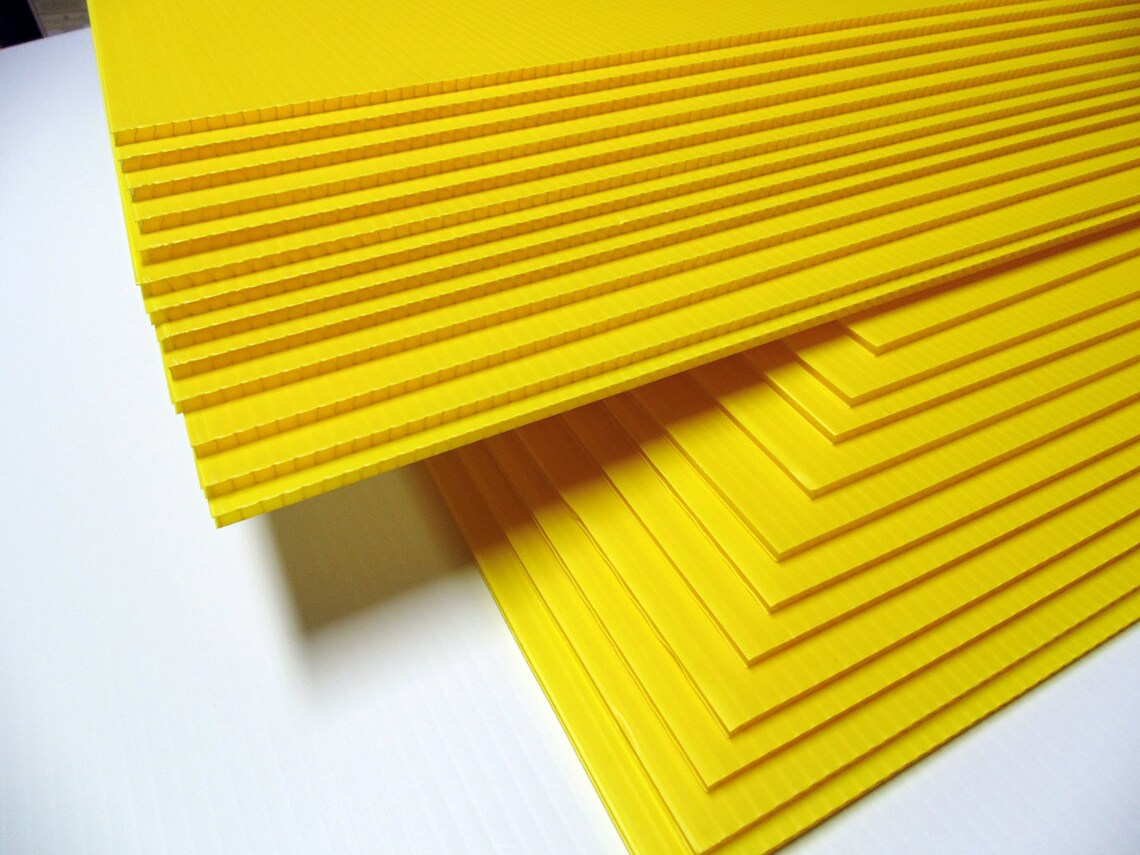 Pack 30 Yellow Sign Blank 18 X 24 Inch X 4mm Corrugated Plastic Sign