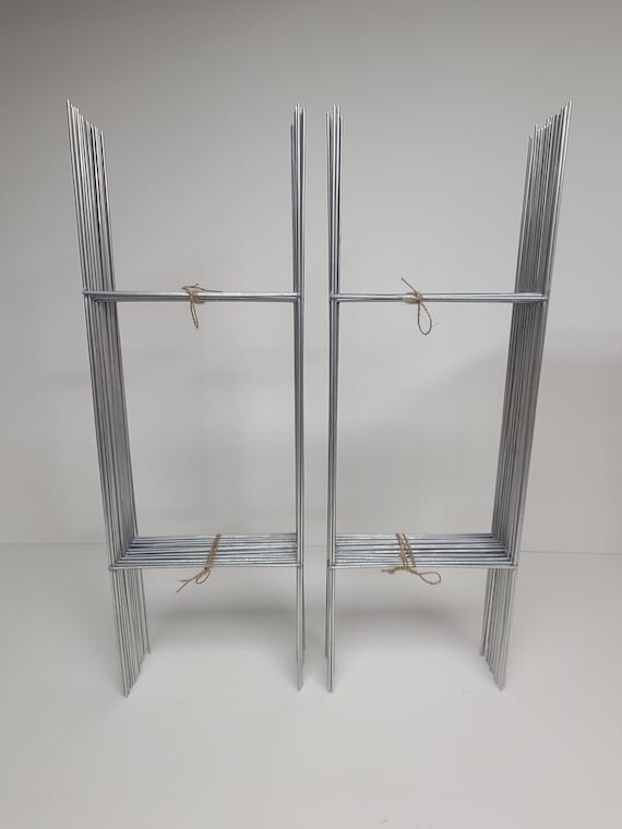 100 Sign Stake 12x9 Inch x 9 Gauge Galvanized Wire Stake, 100 Pieces
