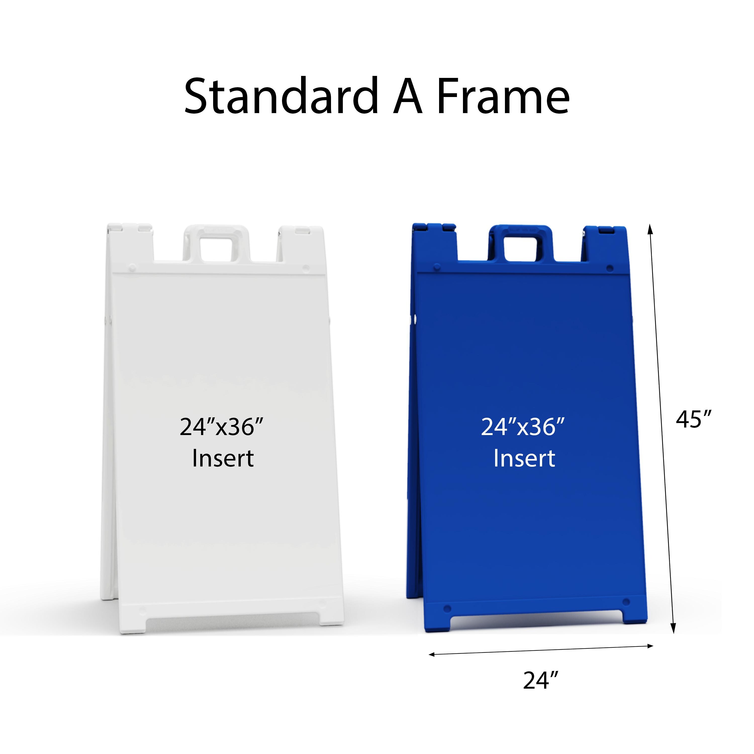 Custom A Frame Signicade Car Wash Sign & 2 24x36 Inch Custom Printed ...