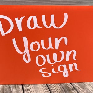 30 Blank Orange Yard Signs 24x18 Corrugated Plastic 4 mm, Lawn Sign, Bandit Sign, Plastic Board Shipped Same Day