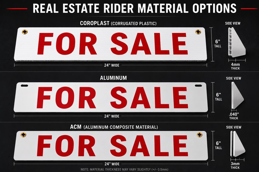 Sign Riders 5 Pack Real Estate Sign Riders 6