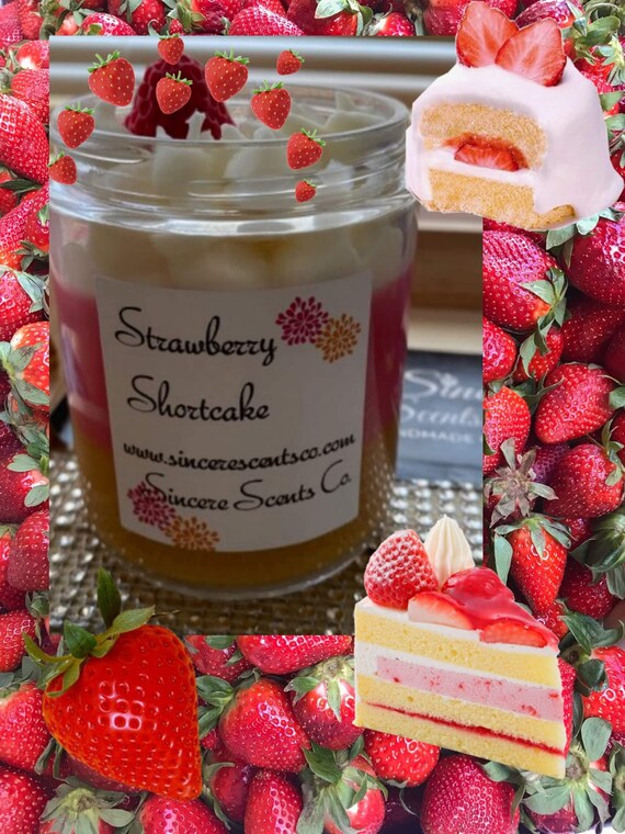 BEST SELLER****Strawberry cheesecake candle| smells good| gifts|faux bakery food |strawberry sundae| vanilla |Soy Wax| looks like food|