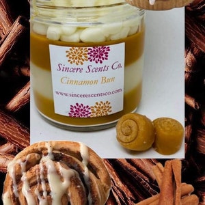 Best seller***Cinnamon bun candle|container Faux Food Candle | candles that looks like dessert| bakery scented candles| popular