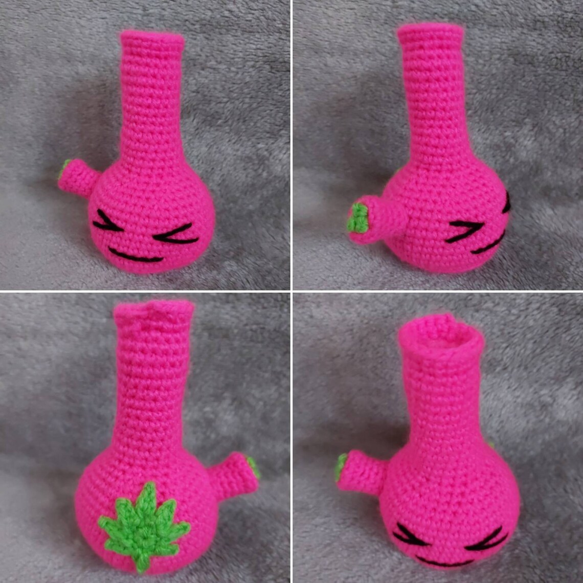 Handmade Bong Buddies Crochet Bong Plush Cute Kawaii Bong Etsy