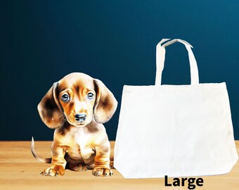 White Polyester Canvas Tote Bag: DIY Craft Projects, Sublimation Blanks