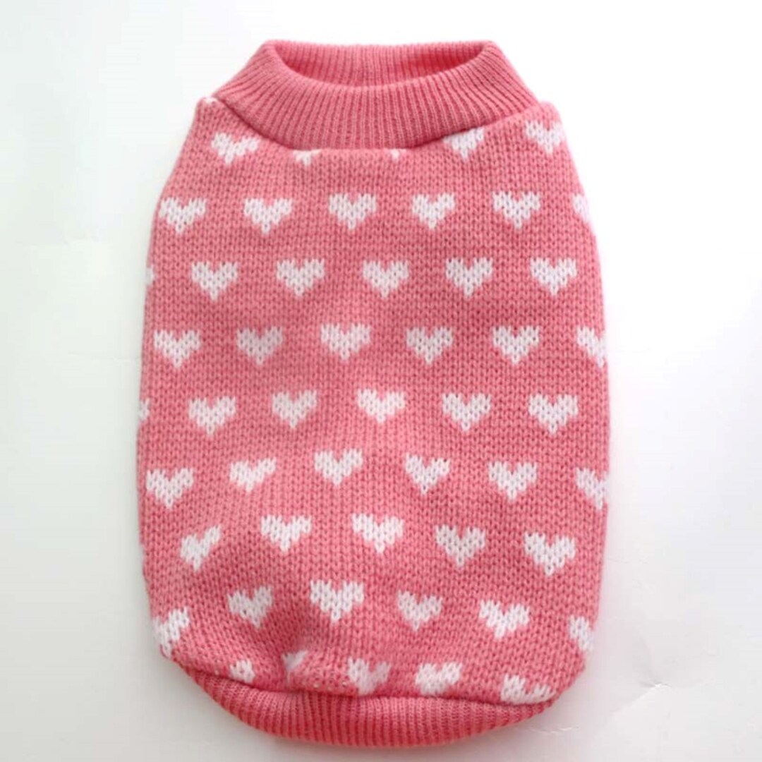 Louis Vuitton-Inspired Designer Heart Dog Sweater