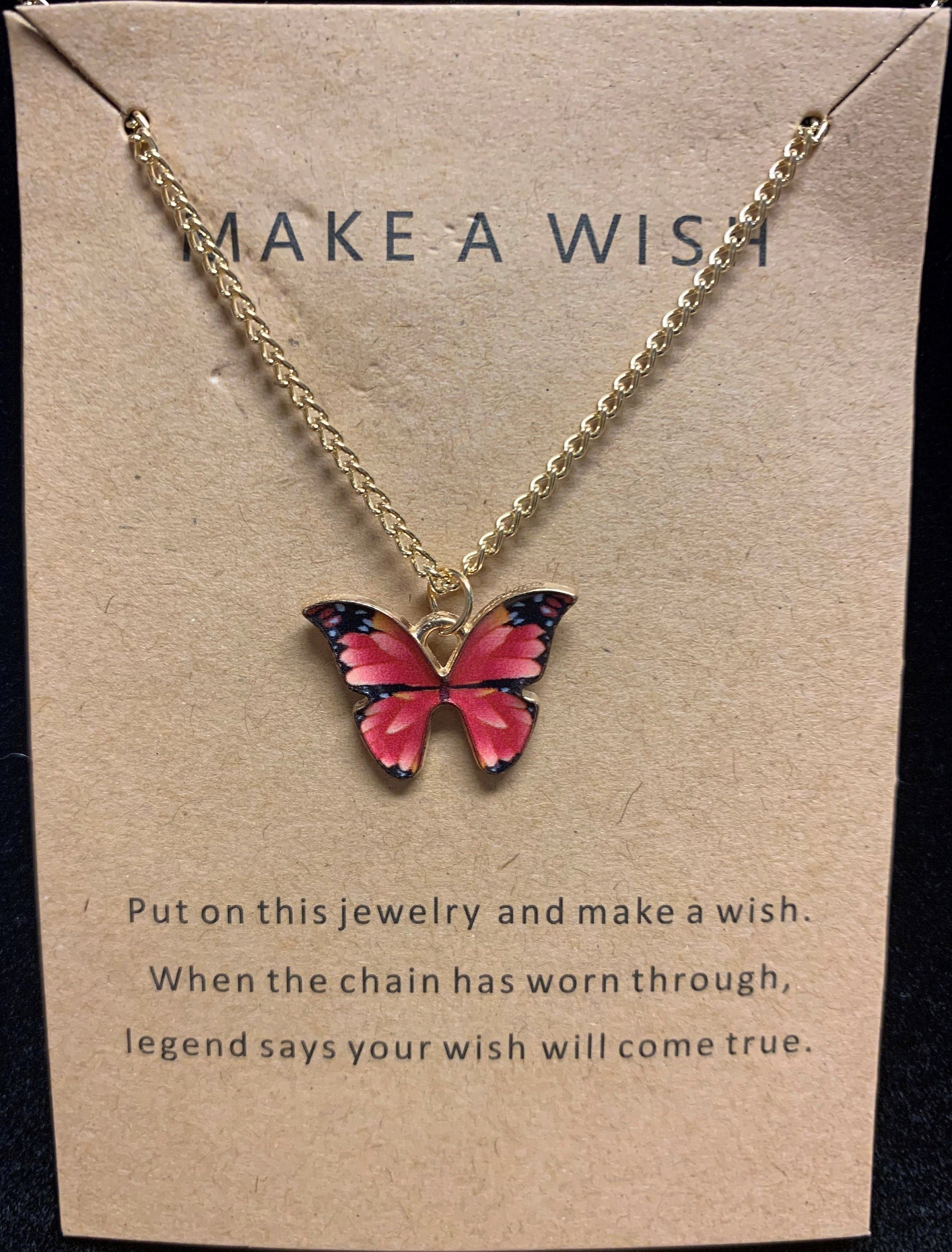 Butterfly necklace wish discount