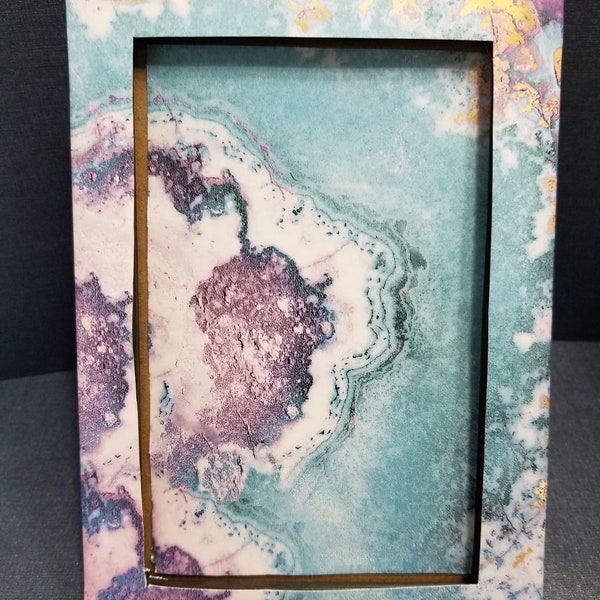 Mermaid Agate Picture Photo Frame