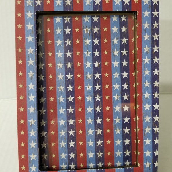 Stars And Stripes Patriotic Picture Frame