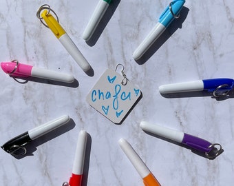 White Board Earrings, Functional Earrings, Unique Earrings, Quirky Earrings, Colorful Earrings, Strange Earrings