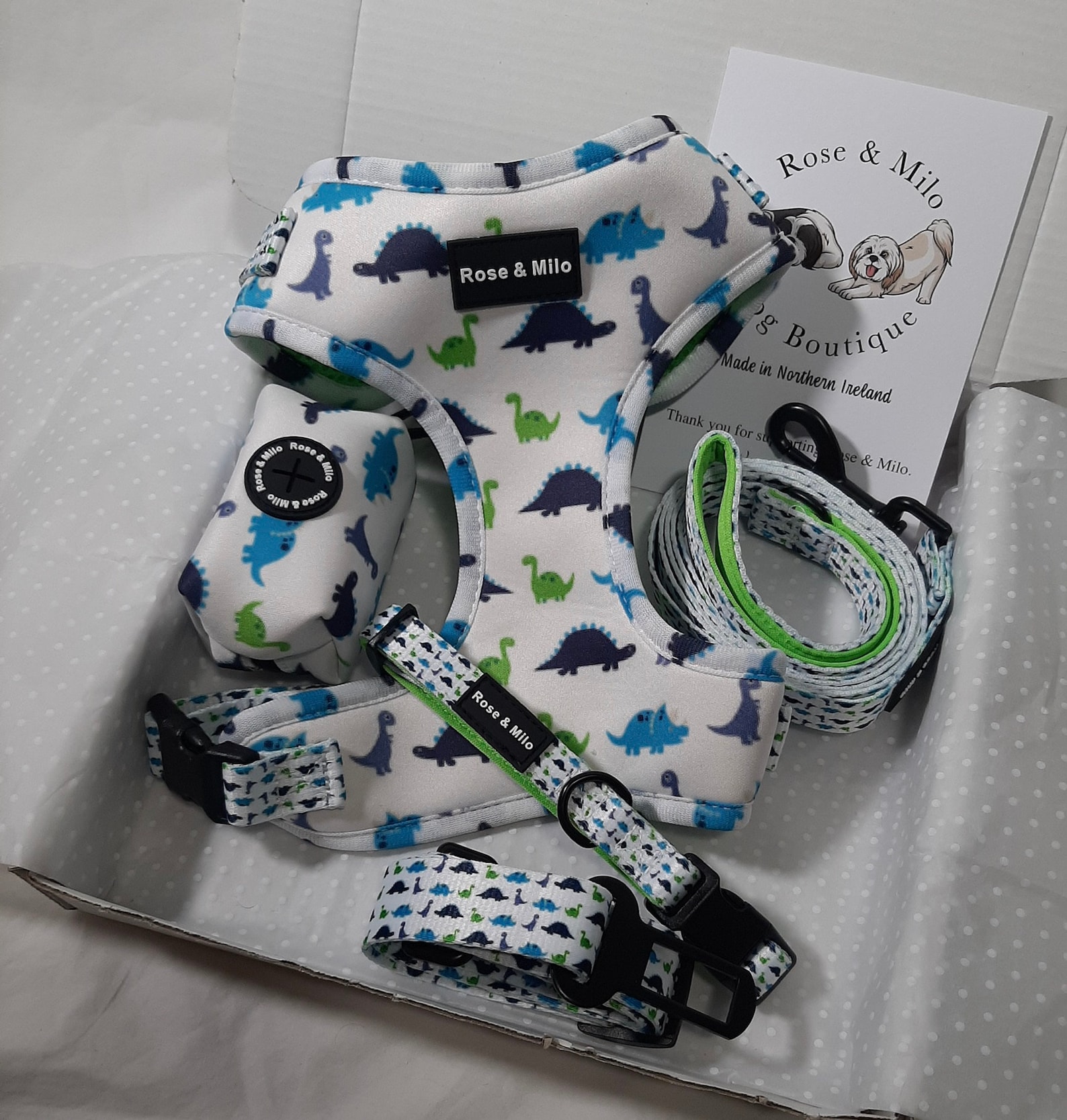 Dinosaur Dog Harness Full Bundle Set Etsy