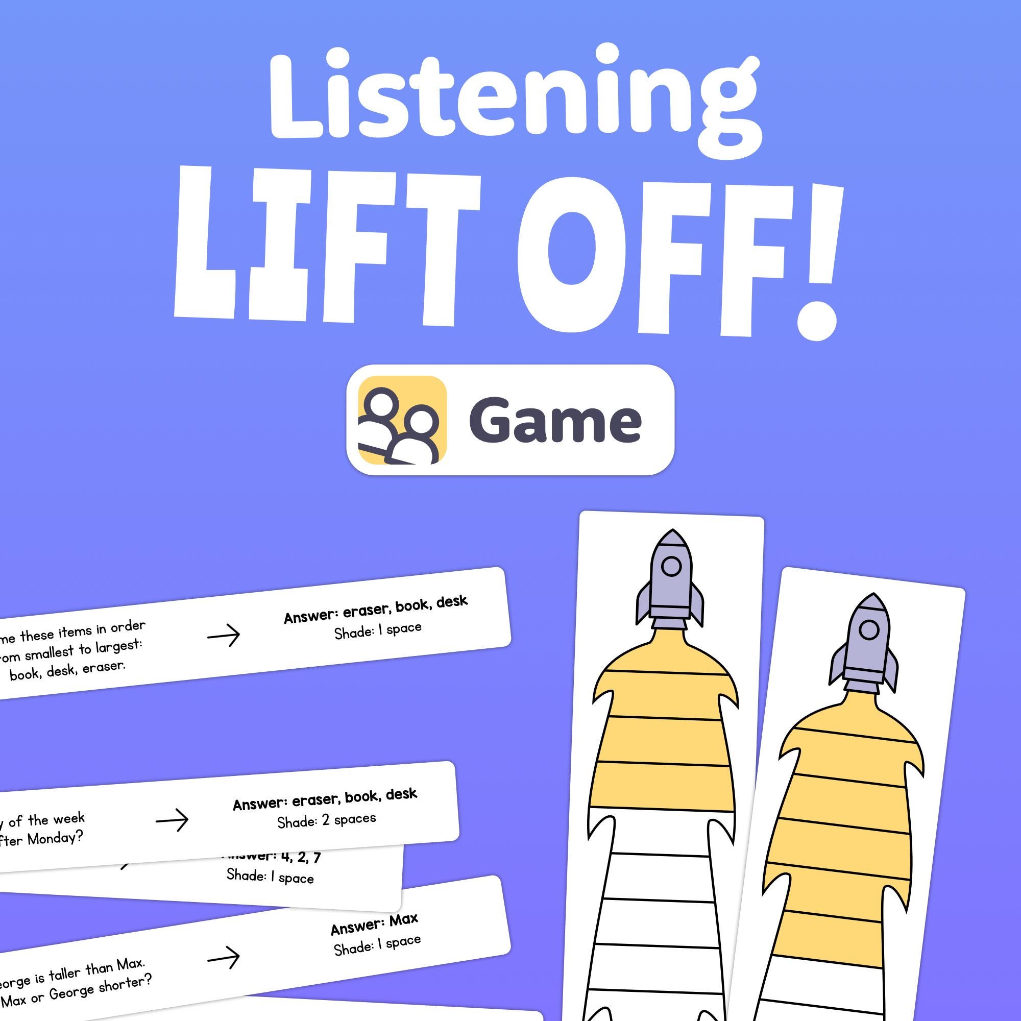 Listening Game for 1st & 2nd Grade Working Memory and Auditory ...