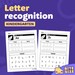 Letter Recognition Worksheets | Kindergarten Upper & Lowercase Alphabet ...