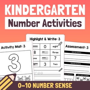Number Sense Unit | Learn Numbers 0-10 Activity, Number Recognition, Kindergarten Math Intervention (Printable PDF)
