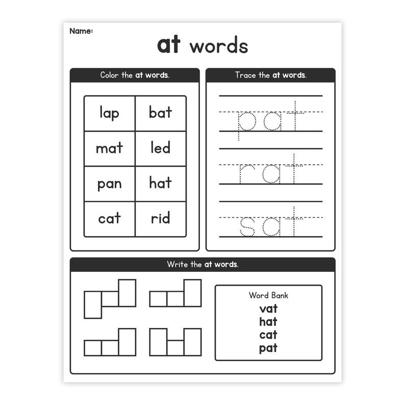kindergarten english worksheets for distance learning kinder etsy