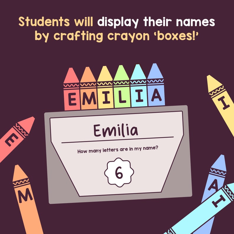 My Name Craft | Kindergarten, 1st, 2nd Grade Back to School Activity ...