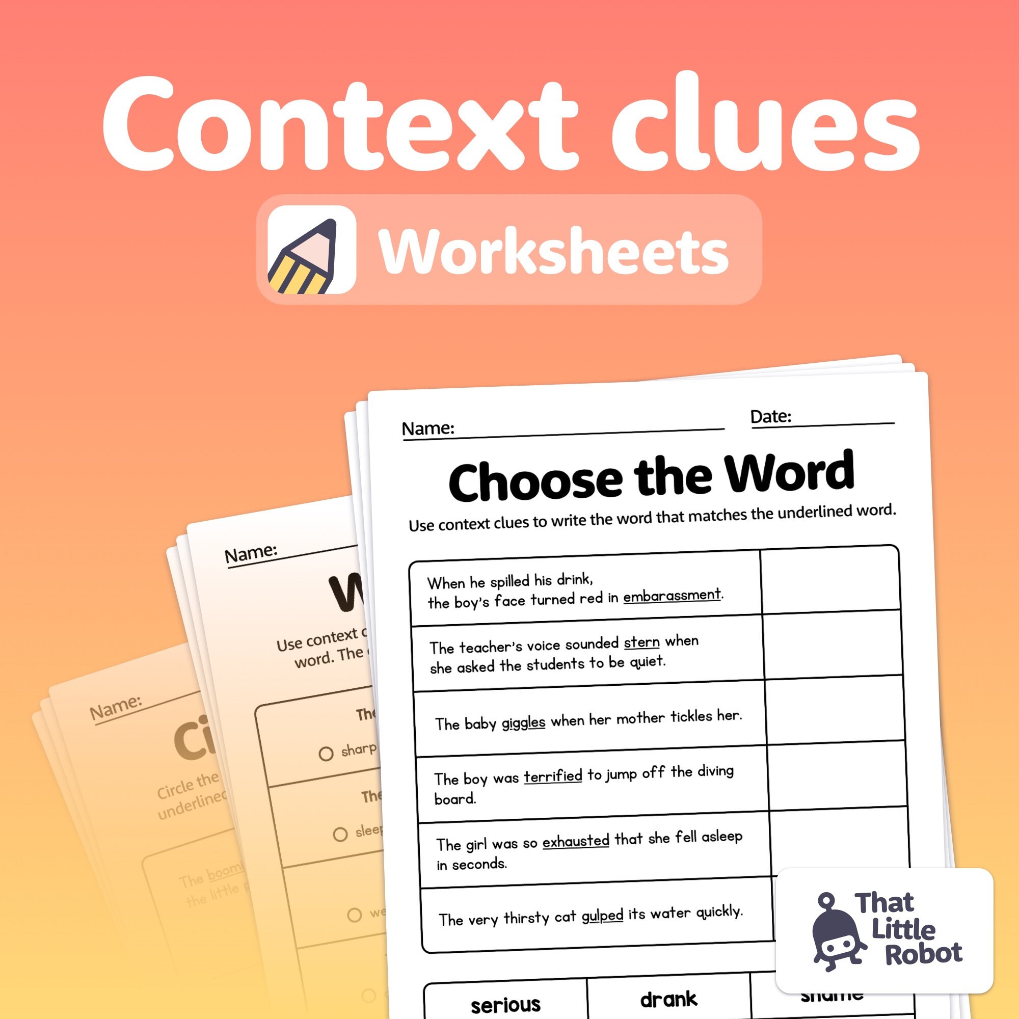Context Clues Worksheet 2.4
