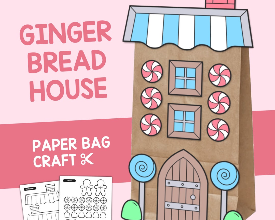 Gingerbread House Craft / Low-prep Art Center Activity