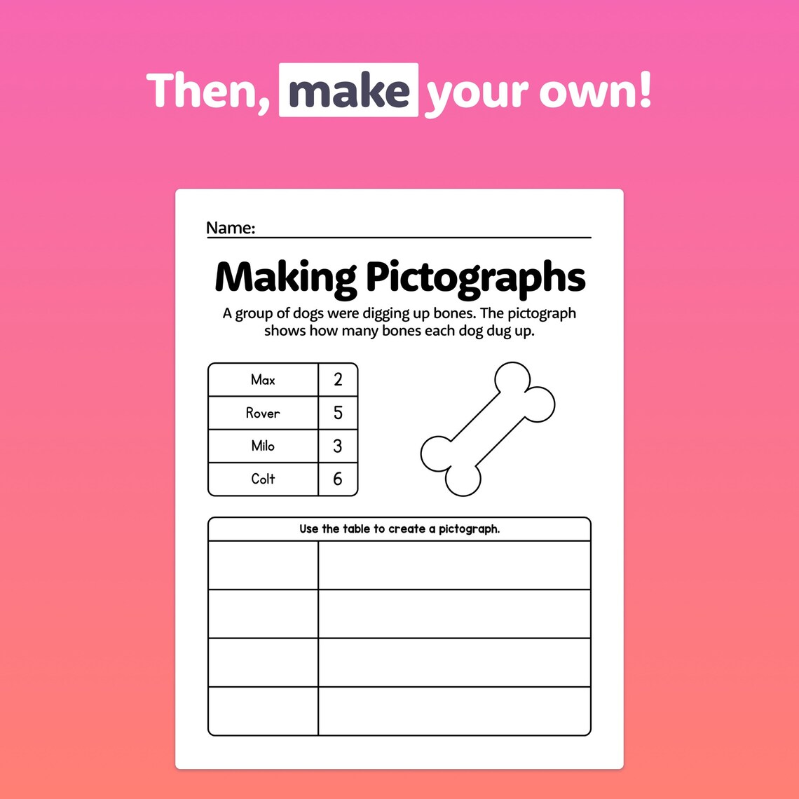 Pictograph Worksheets 1st Grade Graphs, 2nd Grade Graphs, Picture Graphs and Interpreting Data