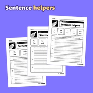 Writing Complete Sentences Worksheets | Kindergarten Sentence Building ...